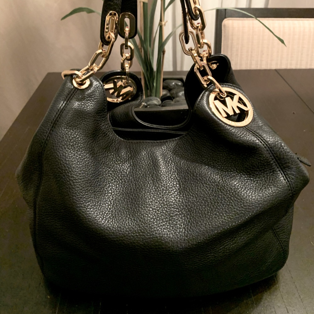 Michael Kors Fulton leather satchel
